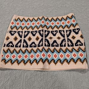 Embroidered mini skirt